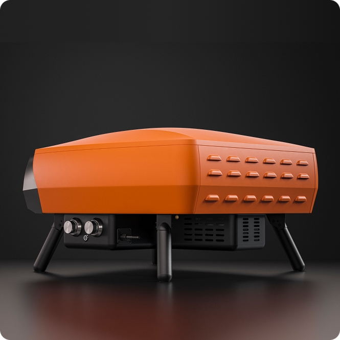 WITT PIEC DO PIZZY ETNA ROTANTE 16" POMARAŃCZOWY