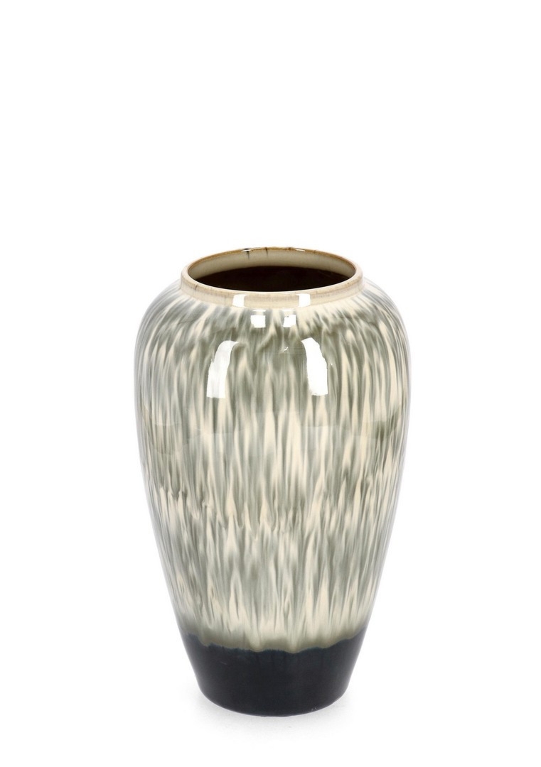 Wazon wykonany ręcznie COIRA beżowy Ø25 z terakoty Bizzotto