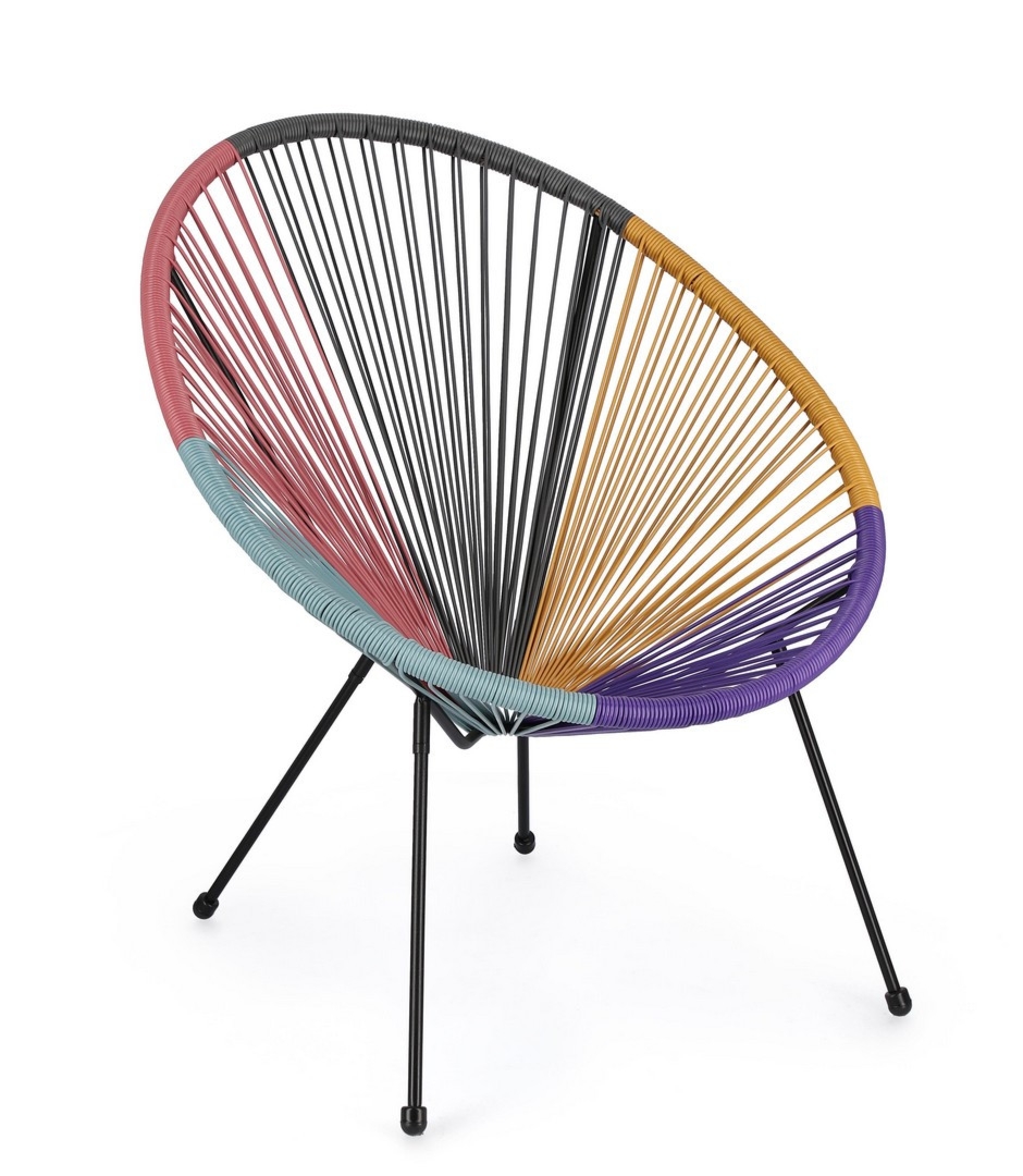 Fotel ogrodowy PARKER 72x78 z drewna teak Bizzotto