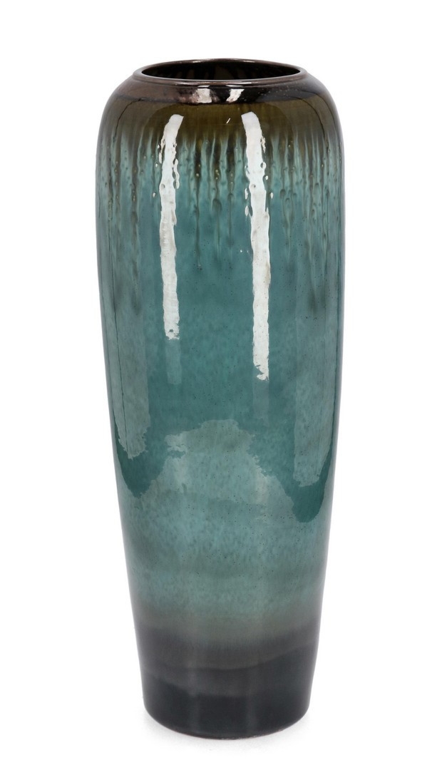 Wazon wykonany ręcznie COIRA zielony Ø26 z terakoty Bizzotto