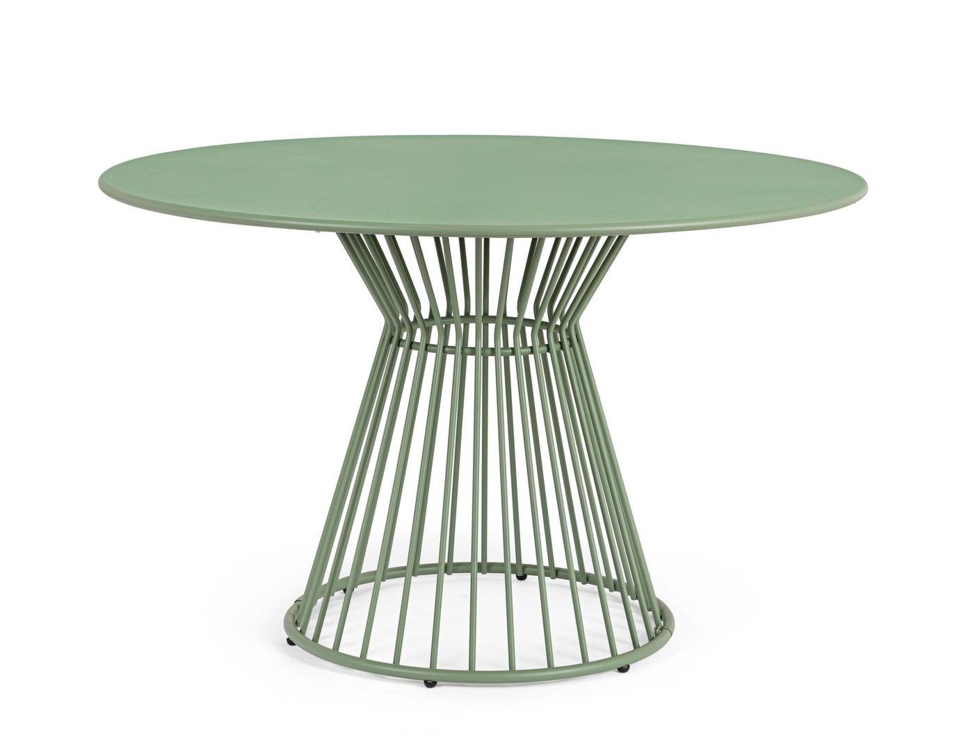 Okrągły stół ogrodowy AUSTIN szałwiowy Ø120 stalowy Bizzotto