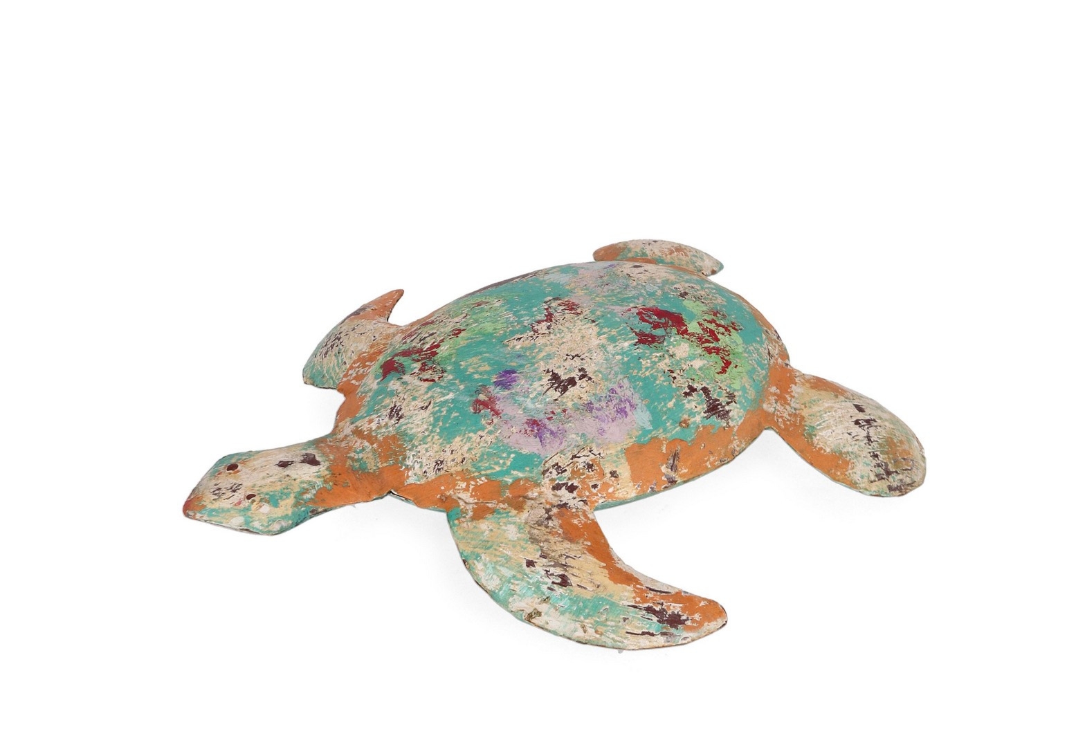 Dekoracja żółw NIXIE 27,5x24,5x6,5h metalowa Bizzotto