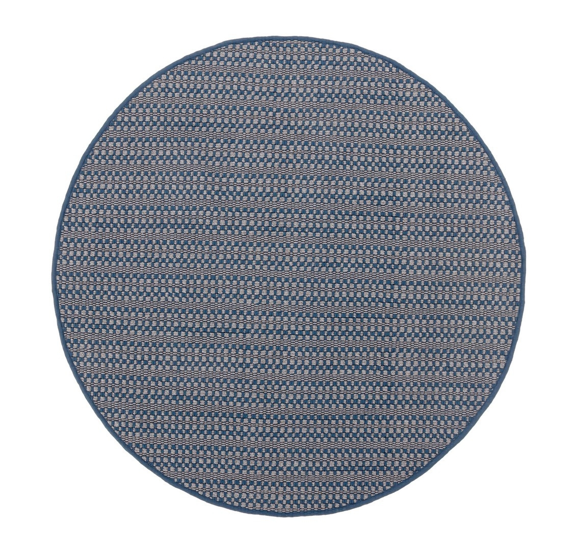 Dywan zewnętrzny VESMA niebieski Ø200 ręcznie tkany z polipropylenu Bizzotto