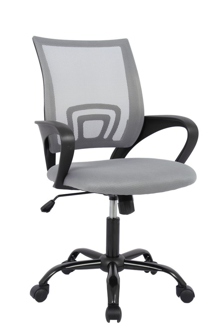 Fotel biurowy Jerez szary 54x49x92.5 Ø68 cm stal PU PET Bizzotto