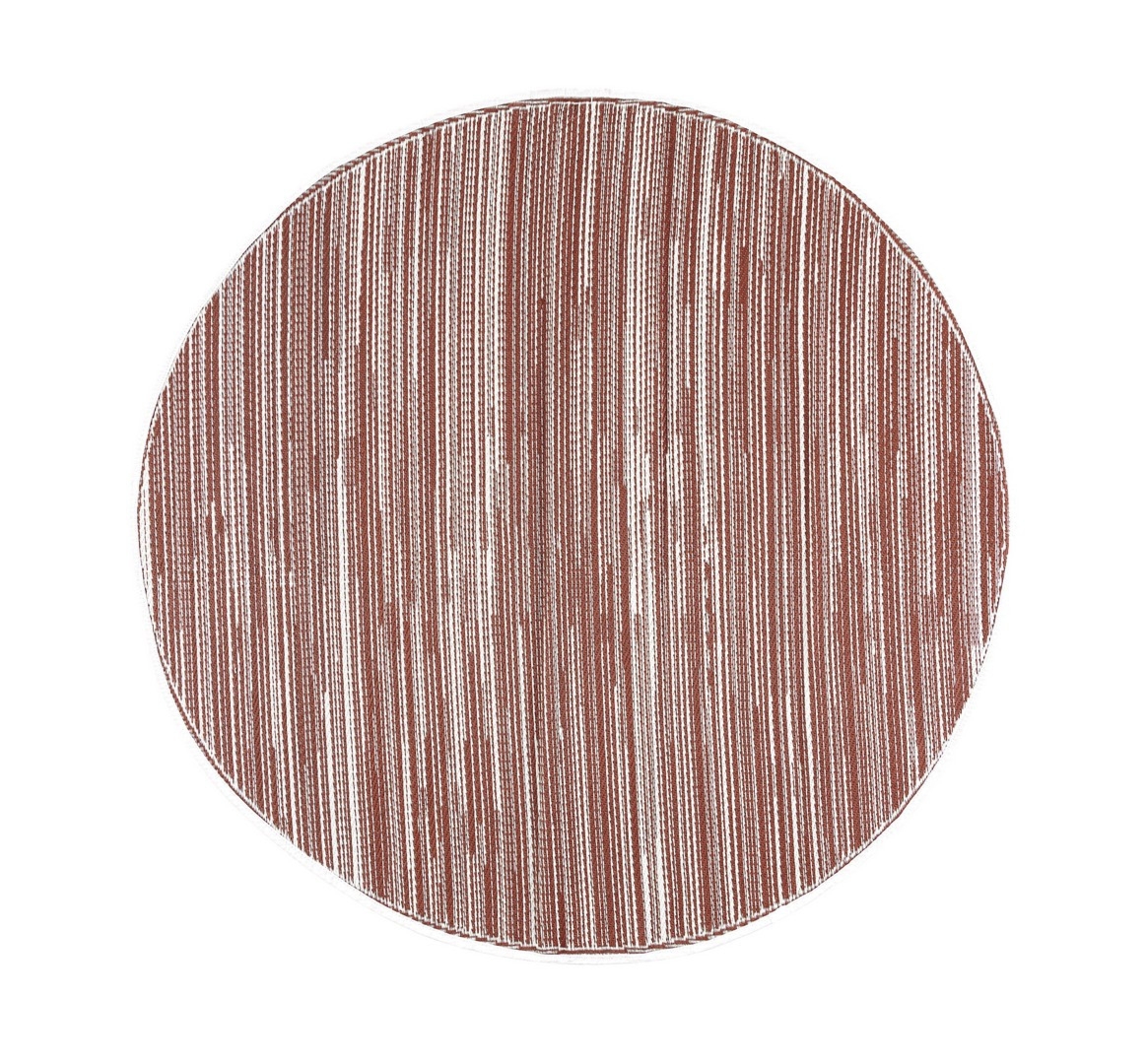 Dywan zewnętrzny AKILAH rdzawy Ø180 z polipropylenu Bizzotto