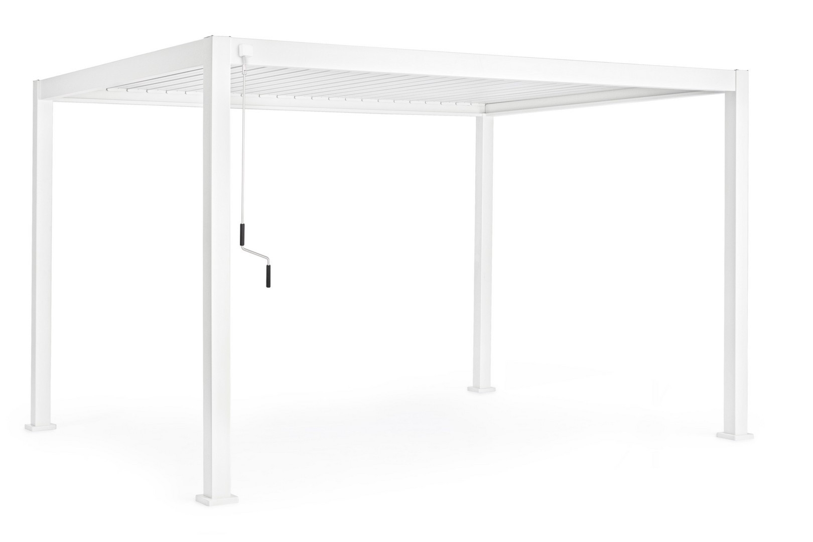 Pergola ogrodowa MAREA biała 400x300 z aluminium Bizzotto