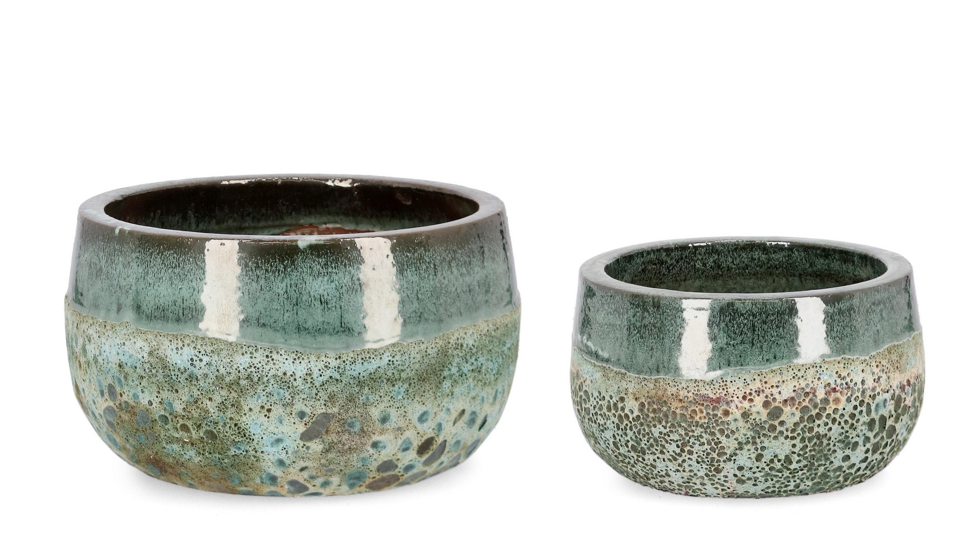 Zestaw donic ogrodowych DUYEN zielony Ø29,Ø36 z terakoty Bizzotto