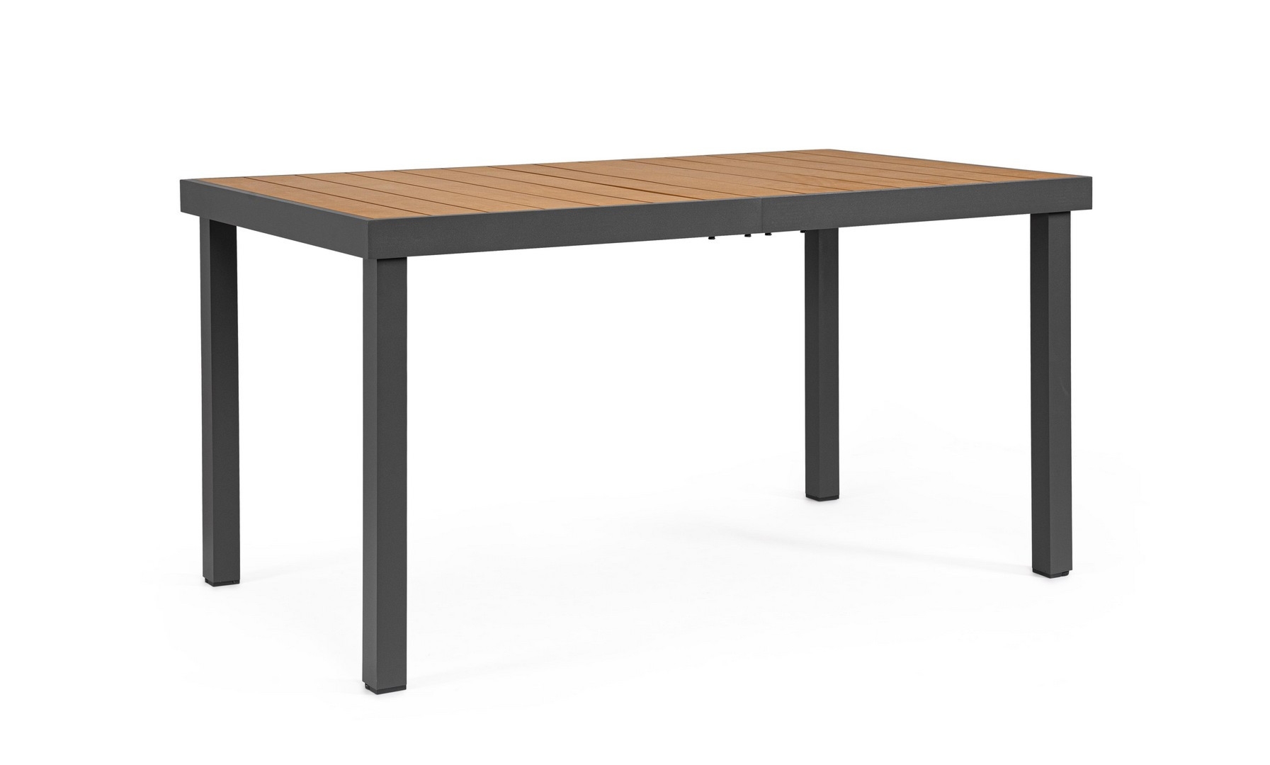 Stół ogrodowy NIAGARA czarny 140x80 aluminiowy z blatem z polidrewna Bizzotto