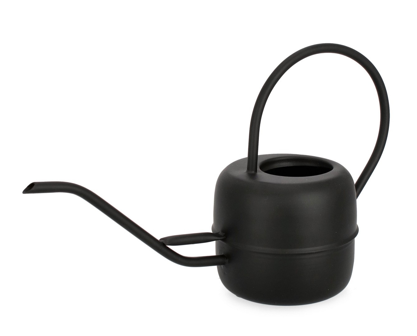 Konewka KEYRA czarna 38x15x35h stalowa Bizzotto