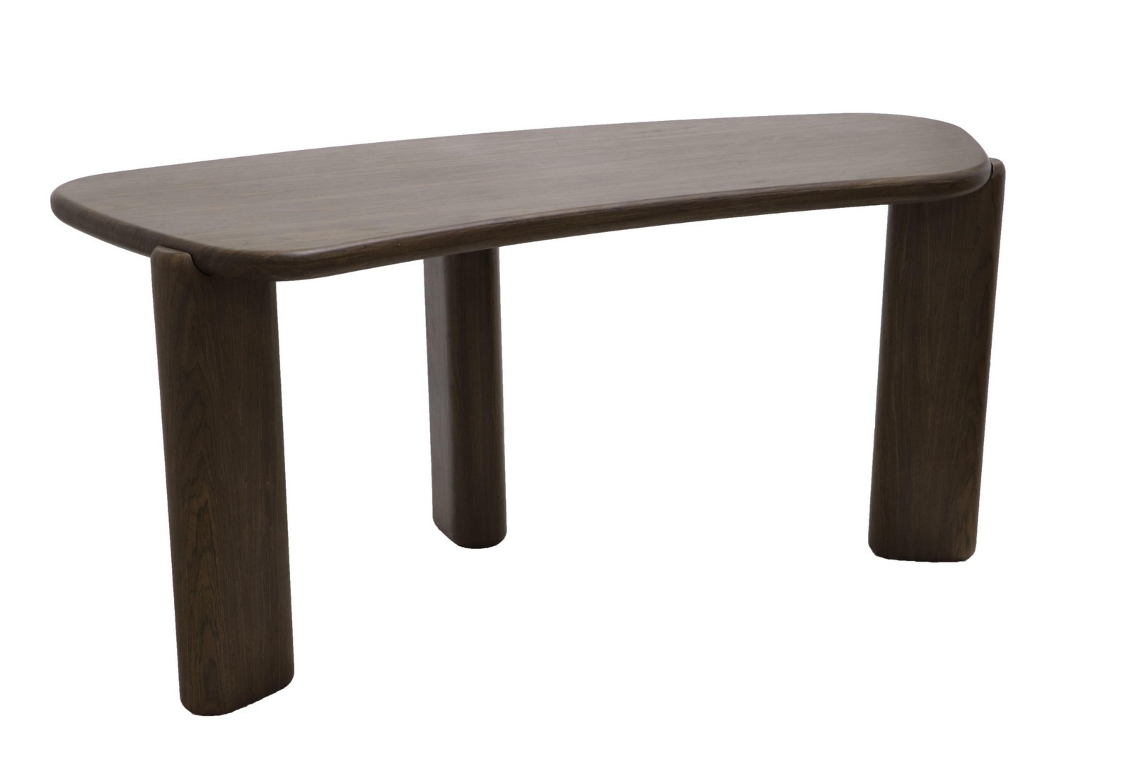 Biurko Otilia ciemny orzech 168x75x77cm MDF fornir PU Bizzotto