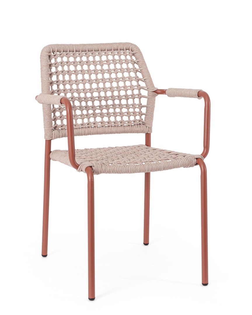 Krzesło ogrodowe RAJADA 53x61 aluminiowe Bizzotto