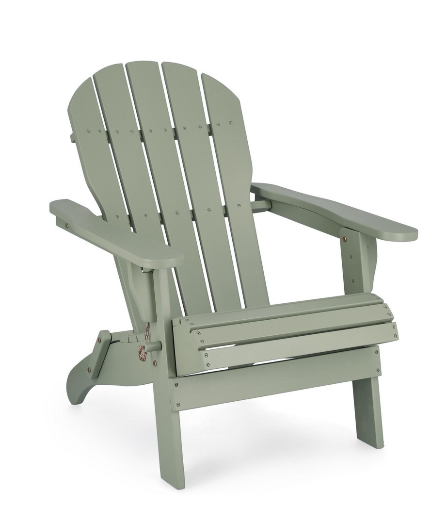 Krzesło ogrodowe FILADELFIA zielone 70x80 z drewna akacjowego Bizzotto