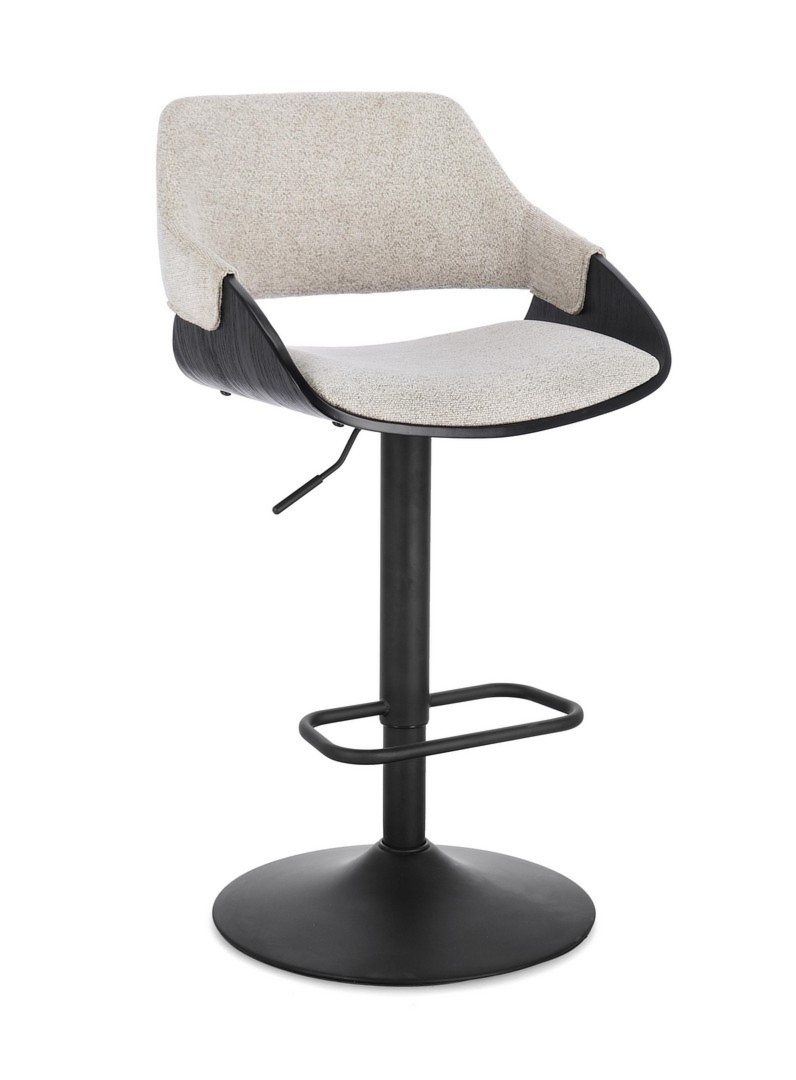 Hoker Roxanne naturalny 50x50x90-111cm fornirowane drewno PU Bizzotto