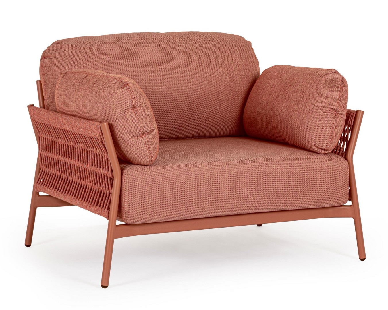 Fotel ogrodowy PARDIS sierra 99x80 aluminiowa z liną olefinową Bizzotto