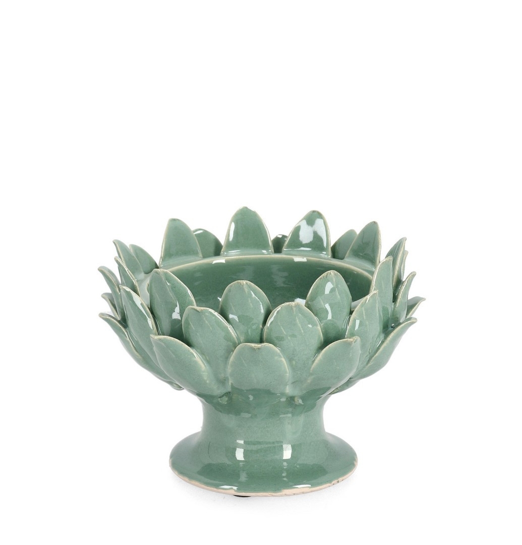 Miska dekoracyjna ESMA zielona Ø20 z terakoty Bizzotto