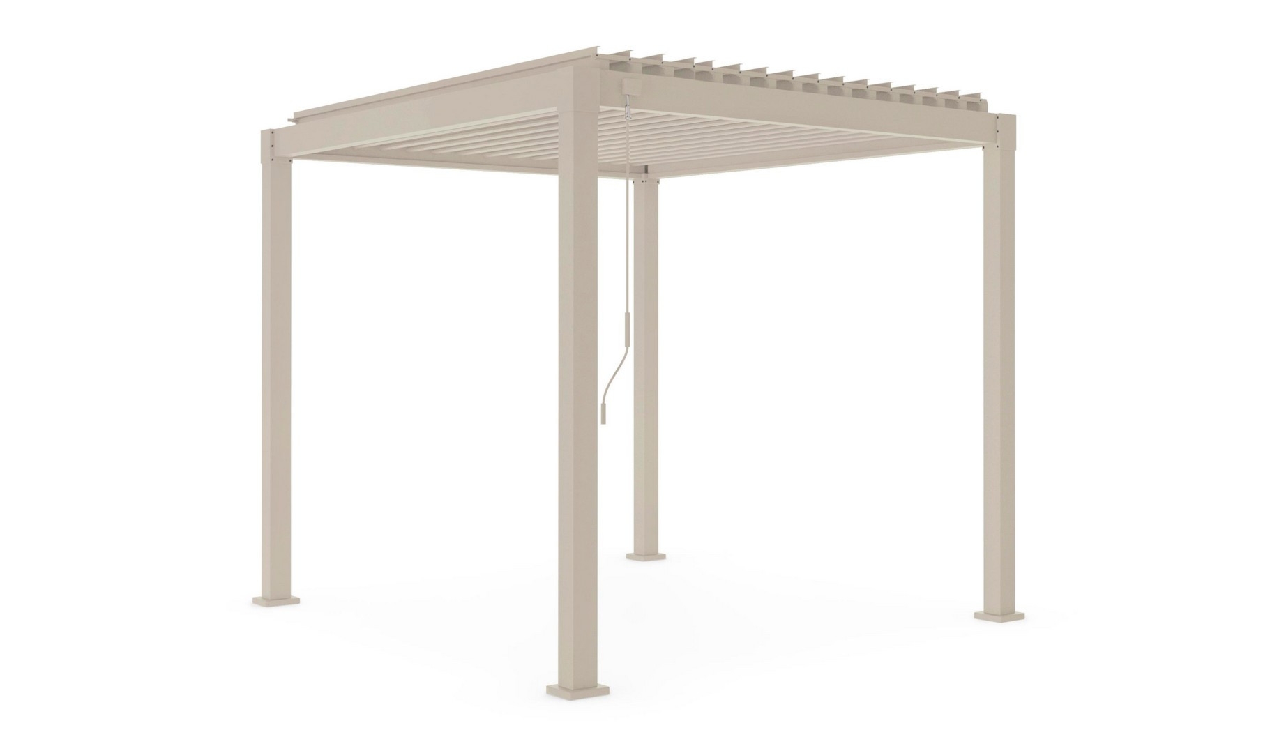 Pergola ogrodowa GARDA jedwabisty 300x240 z aluminium Bizzotto
