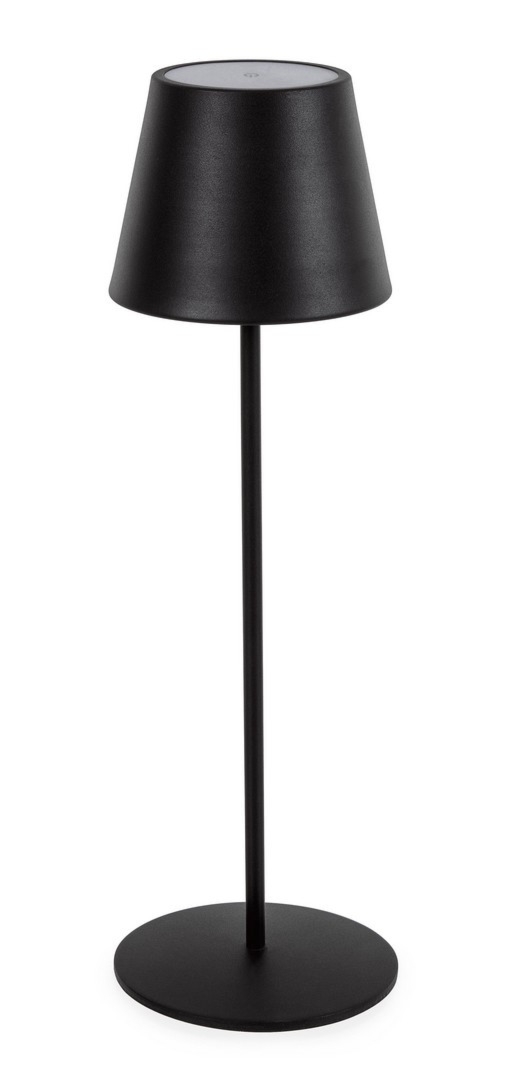 Lampa stołowa LED ETNA czarna Ø12 metalowa Bizzotto