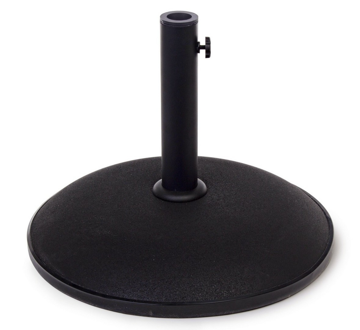 Podstawa do parasola z nogą centralną 25 kg BARRY czarna Ø50 z cementu Bizzotto