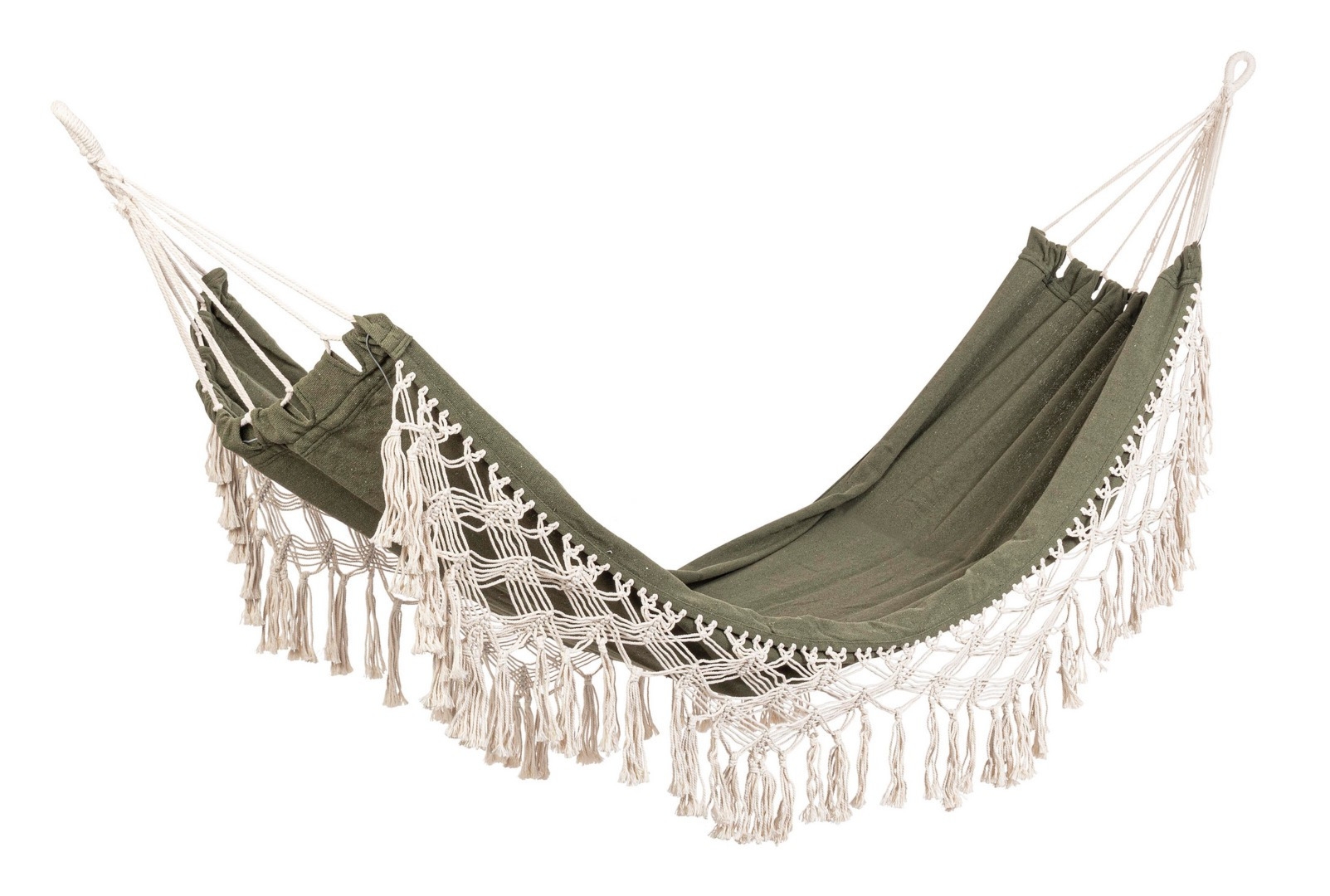 Hamak ELDORIS zielona 200x100 z polibawełny Bizzotto