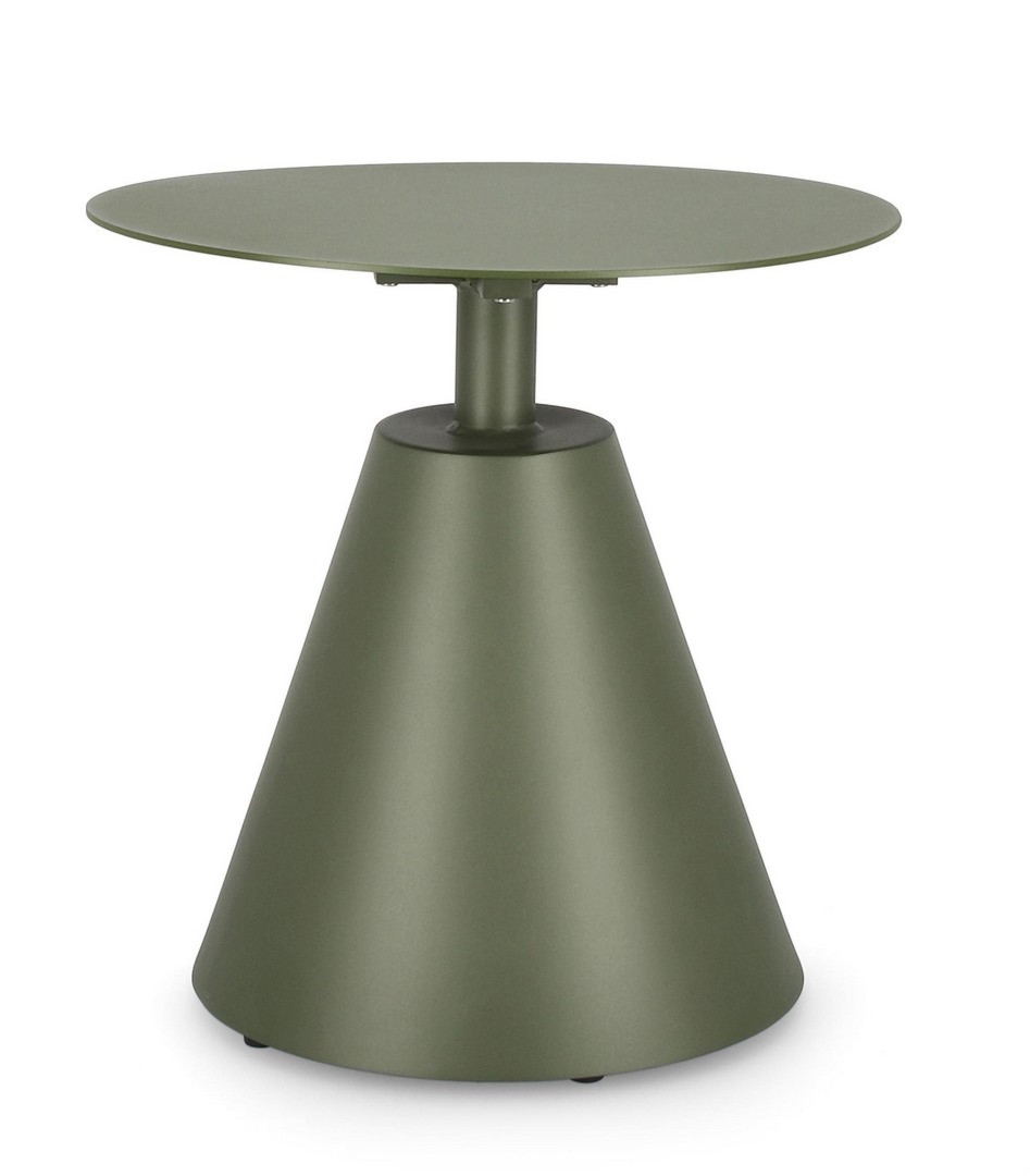 Stolik kawowy okrągły ALOHA zielony Ø50 aluminiowy Bizzotto