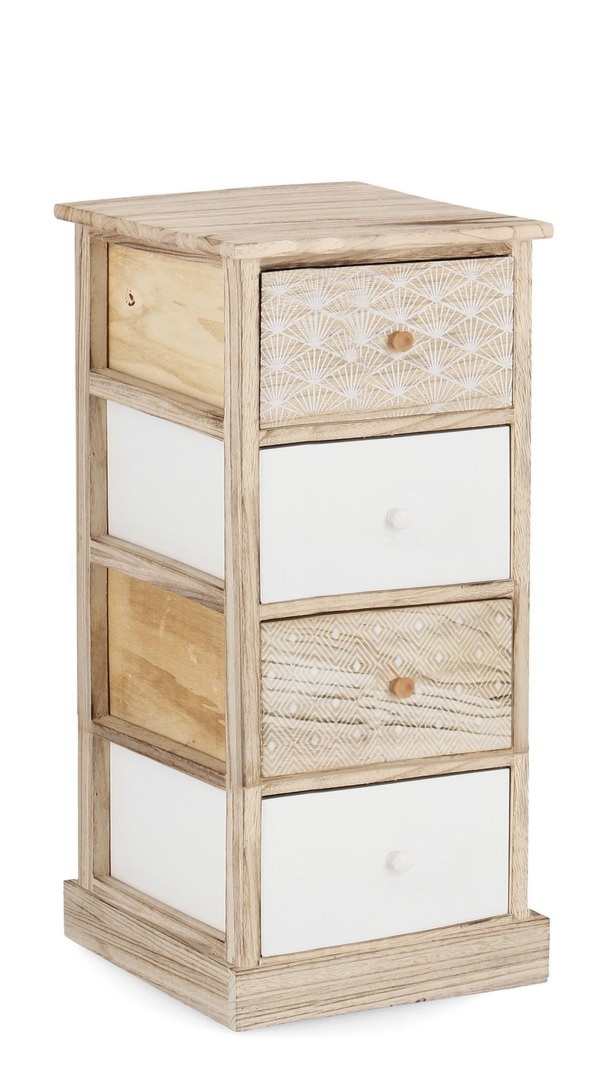 Komoda Finnley naturalny 40x29x73cm drewno paulowni Bizzotto