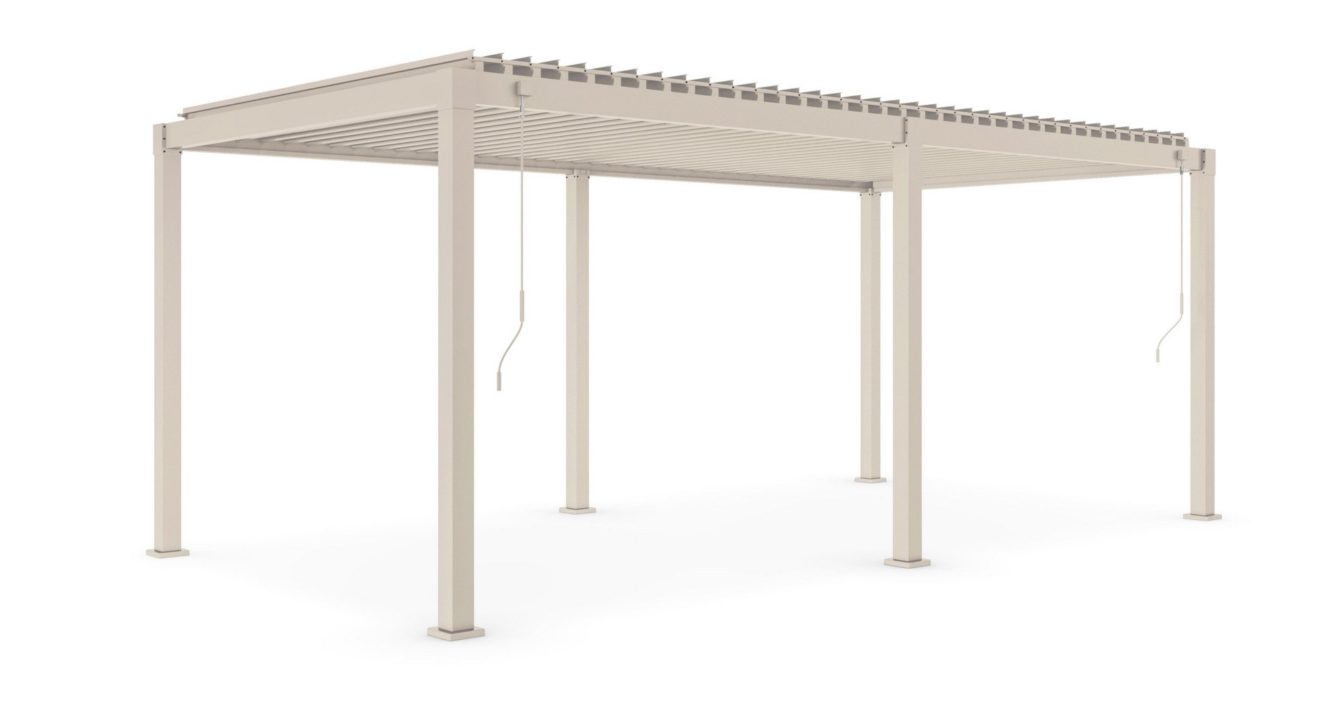 Pergola ogrodowa GARDA jedwabisty 600x300 z aluminium Bizzotto