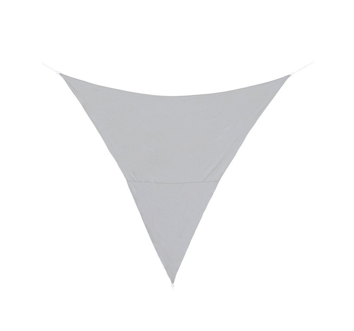 Żagiel przeciwsłoneczny trójkątny GREY jasnoszary 360x360 z poliestru Bizzotto