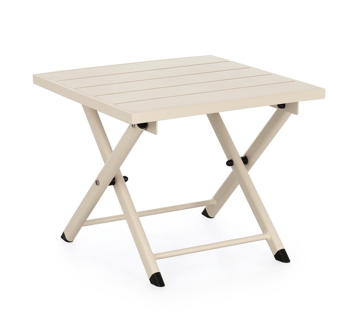 Stolik kawowy składany TAYLOR  44x43 aluminiowy Bizzotto