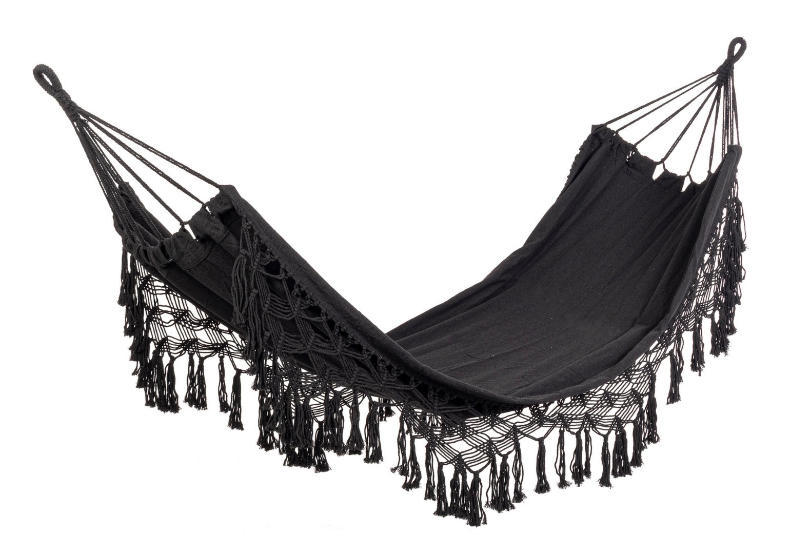 Hamak ELDORIS czarny 200x100 z polibawełny Bizzotto