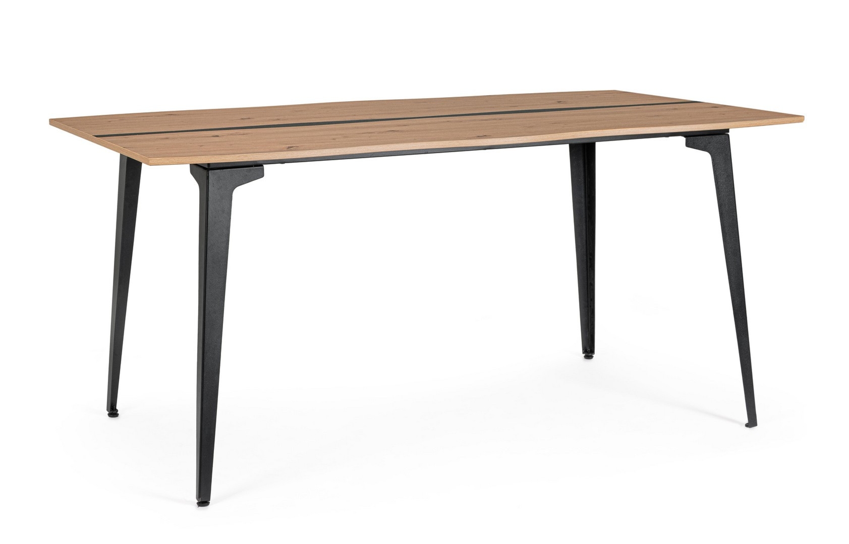 Stół Melys czarny 160x90x75cm PB i MDF stal Bizzotto