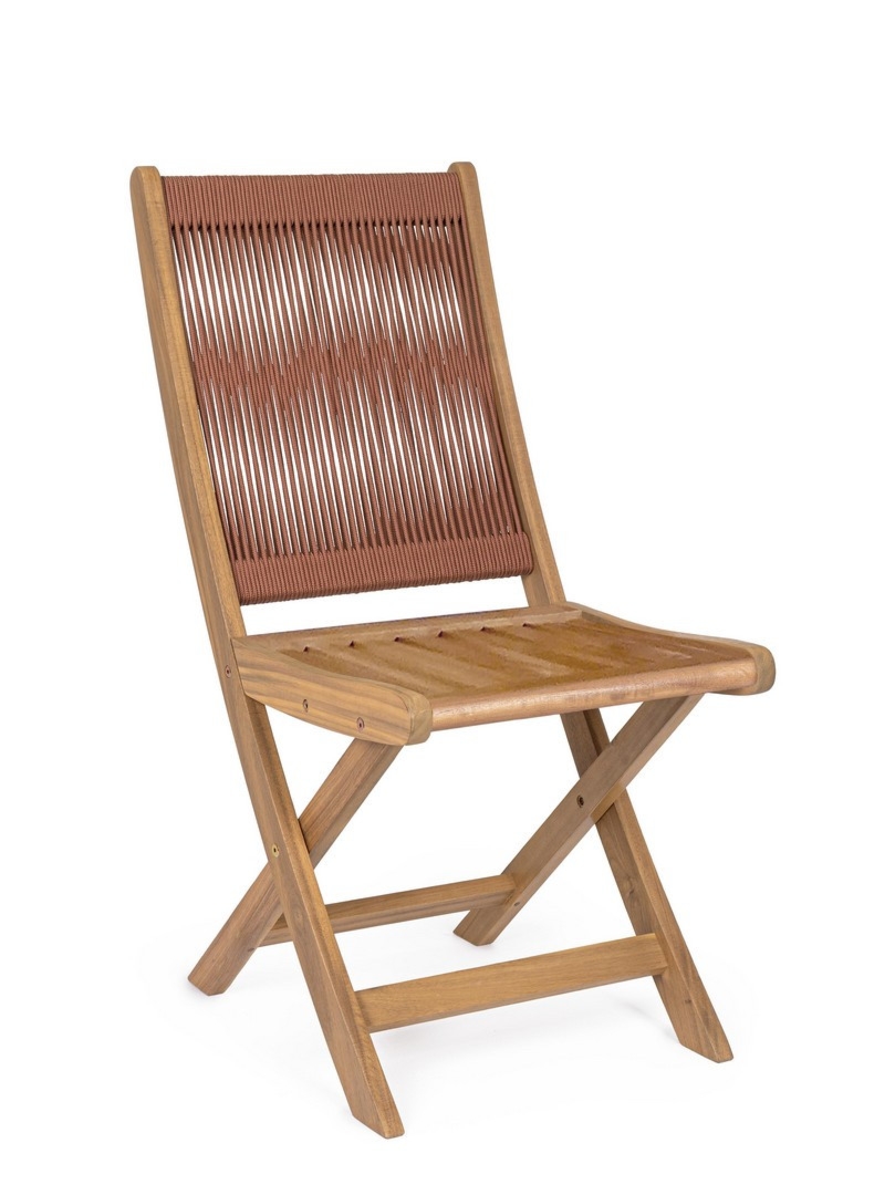 Krzesło ogrodowe DANUBIO koralowe 42x61 drewno akacjowe Bizzotto