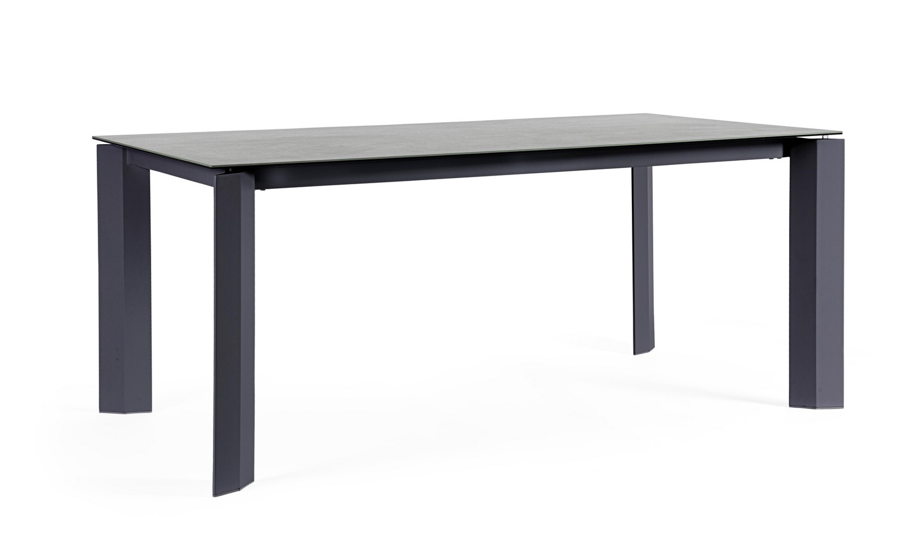 Stół ogrodowy OTAVIO antracytowy 180x95 aluminiowy z batem ceramicznym Bizzotto