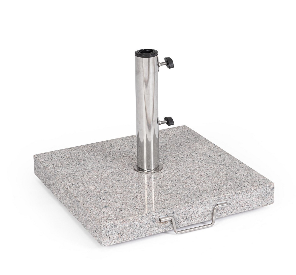 Podstawa do parasola z nogą centralną SHINY 45x45 granitowa Bizzotto