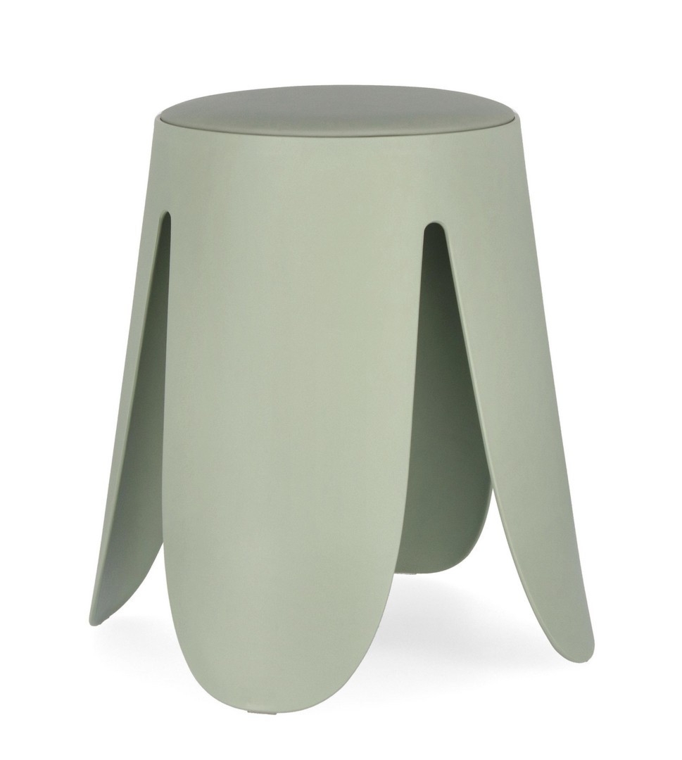 Stołek Imogen tiffany Ø37x47cm polipropylen PU Bizzotto