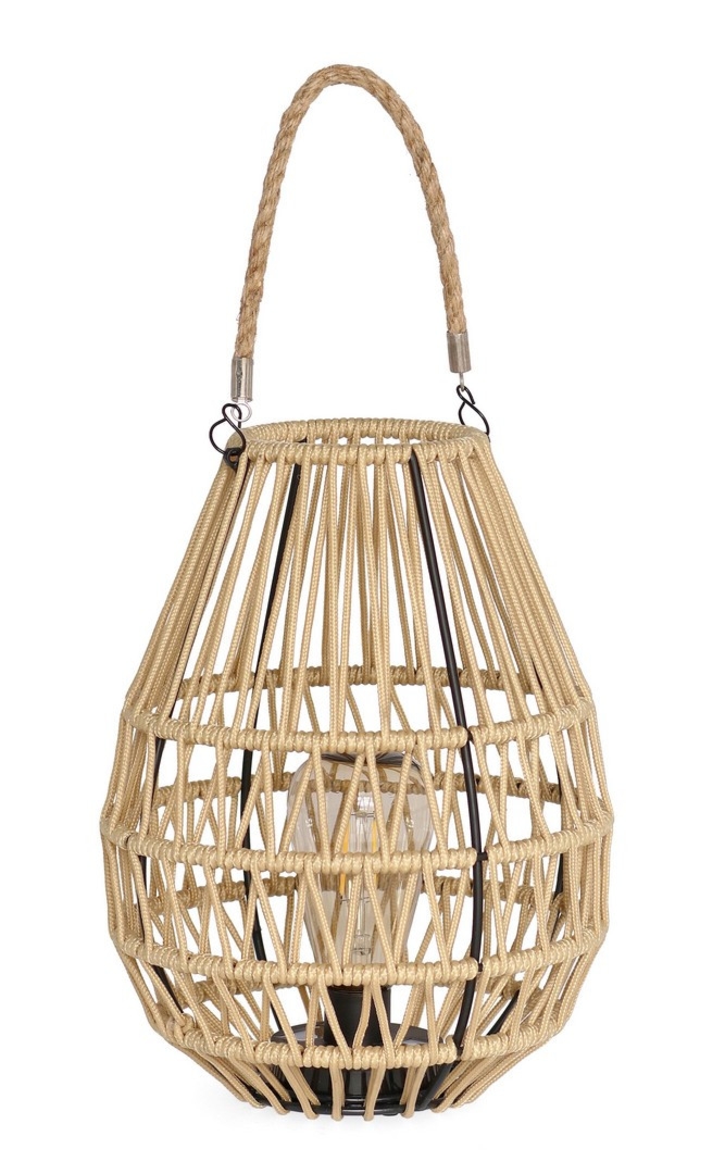 Lampa stołowa solarna NIKHITA  Ø21 stalowa Bizzotto