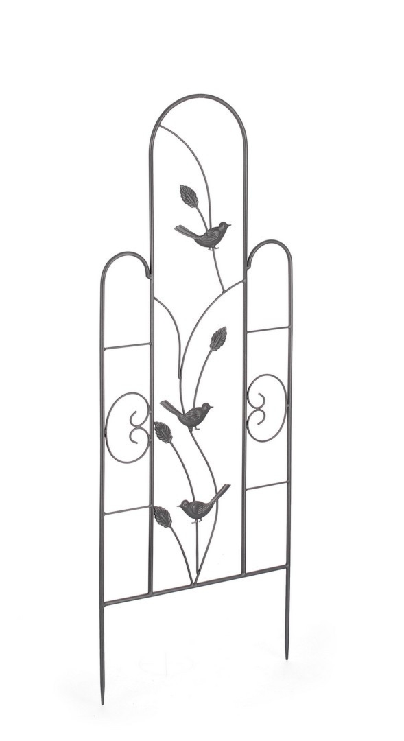 Podpórka do roślin pnących JEMMA antracytowa 40x1x110h stalowa Bizzotto