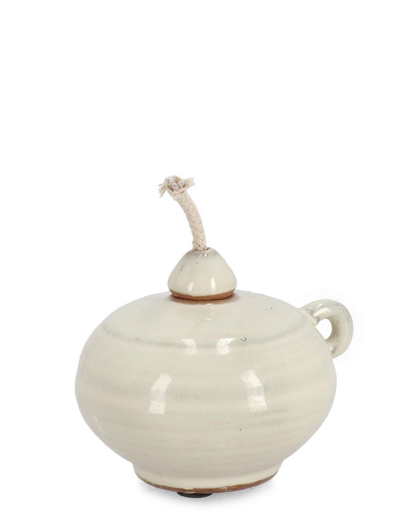 Wazon dekoracyjny ESMA beżowy 11,5x9,5x9h z terakoty Bizzotto