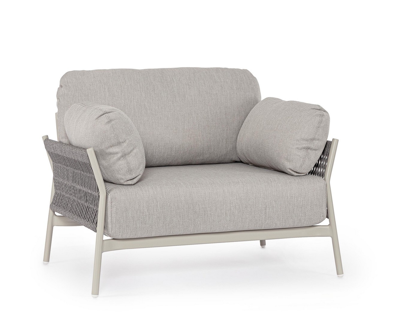 Fotel ogrodowy PARDIS  99x80 aluminiowa z liną olefinową Bizzotto