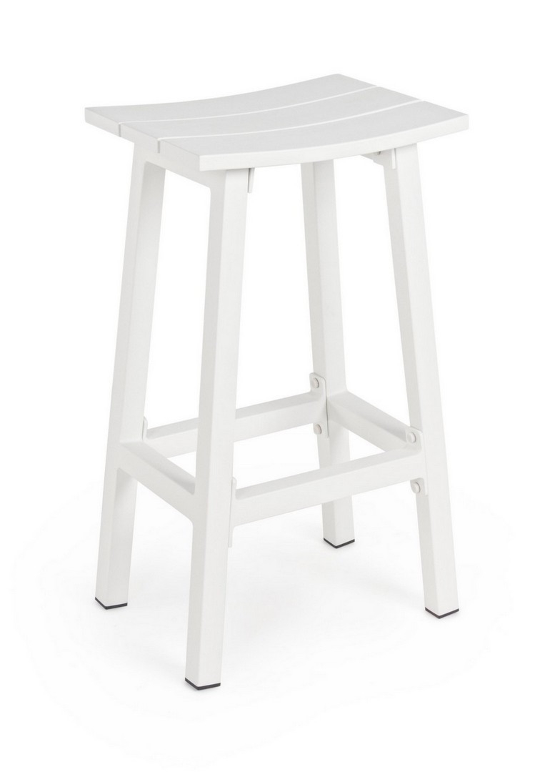 Hoker ogrodowy SKIPPER białe 41.8x31 aluminiowy Bizzotto