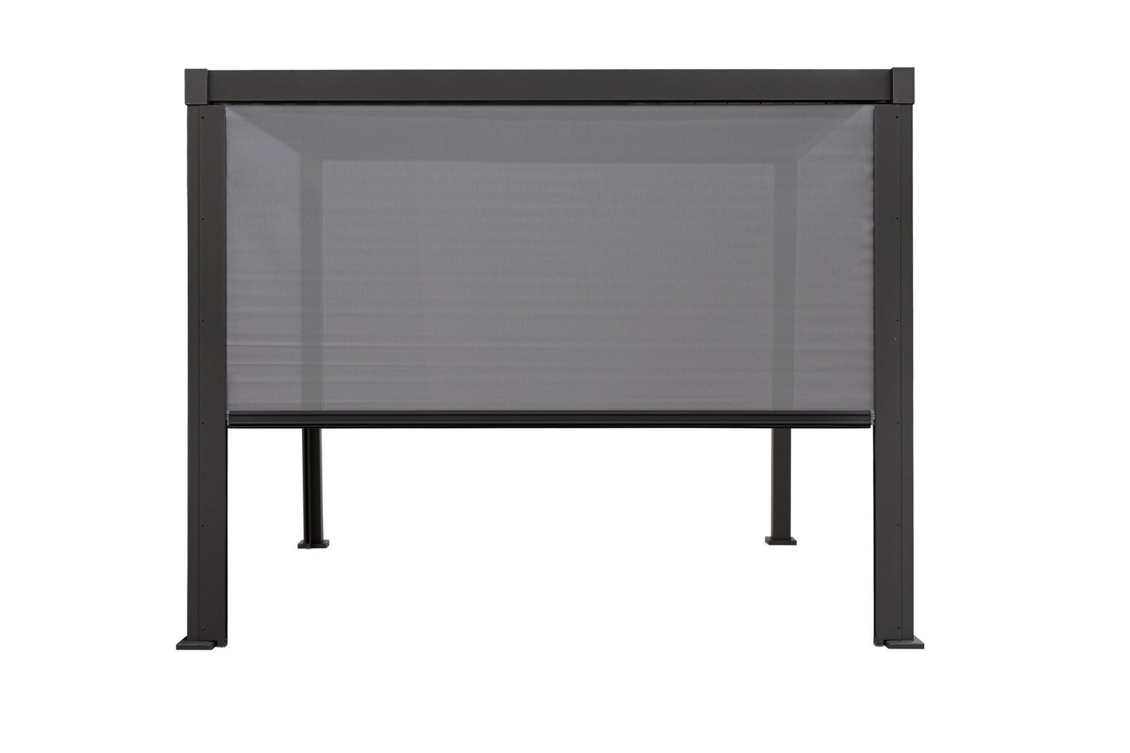 Ekran zasłona do pergoli GARDA antracytowy 279x z tekstyliny Bizzotto