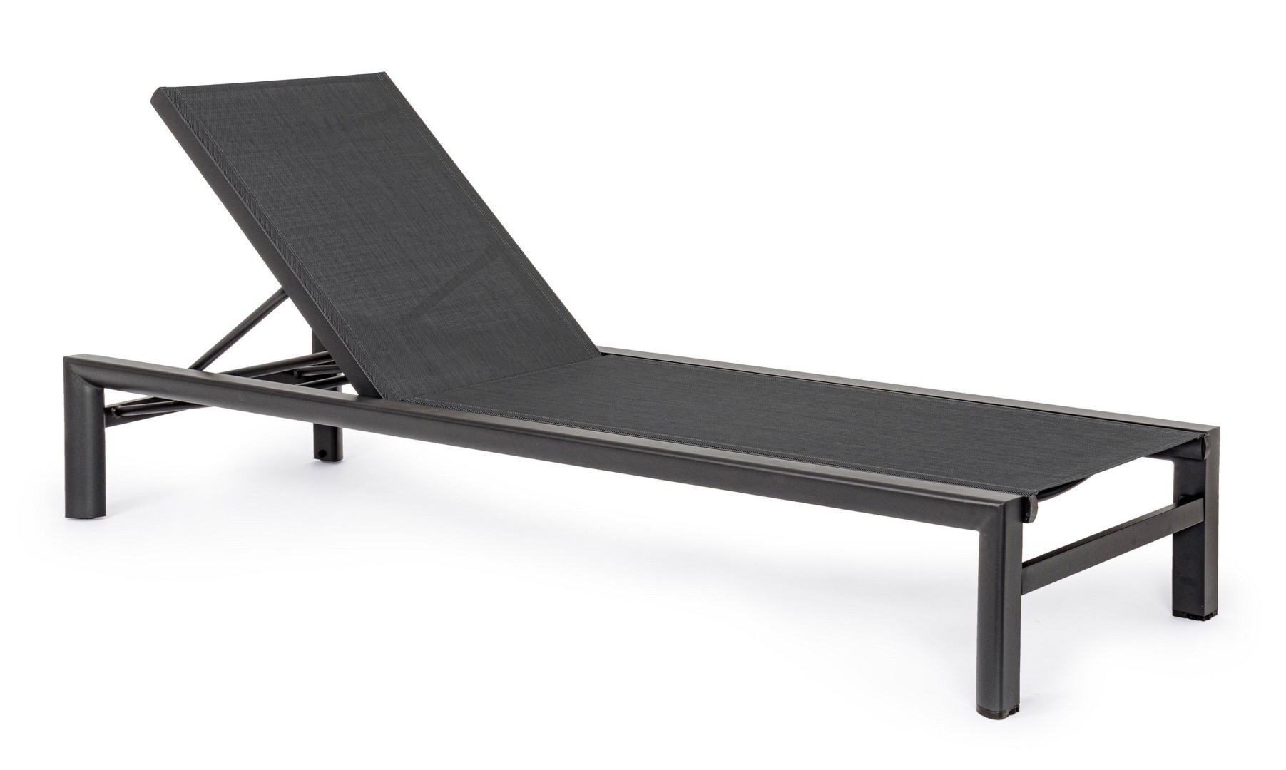 Leżak ogrodowy SKIPPER antracytowy 74x200 aluminiowy Bizzotto
