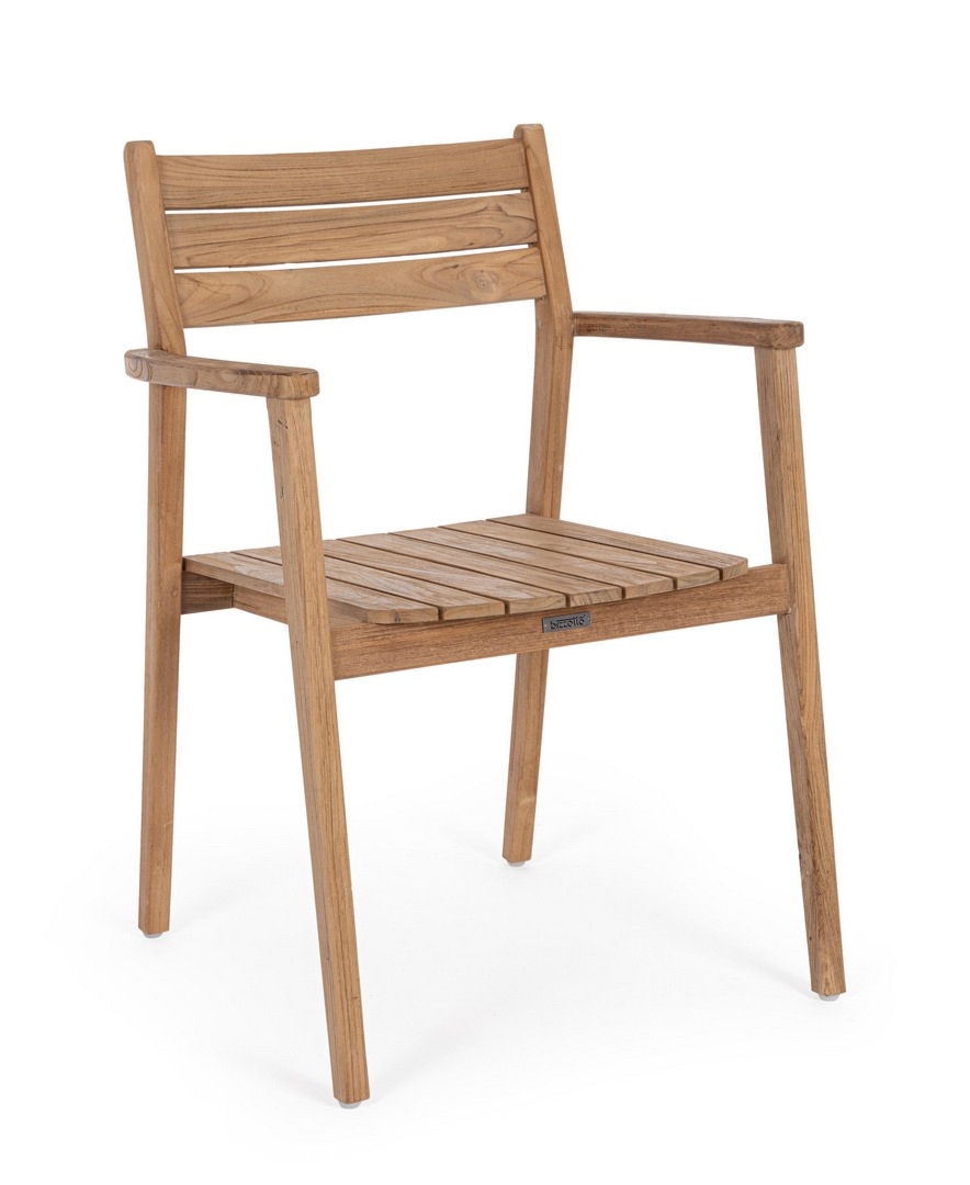 Krzesło ogrodowe ADRIEL 59.5x57 drewno teak Bizzotto
