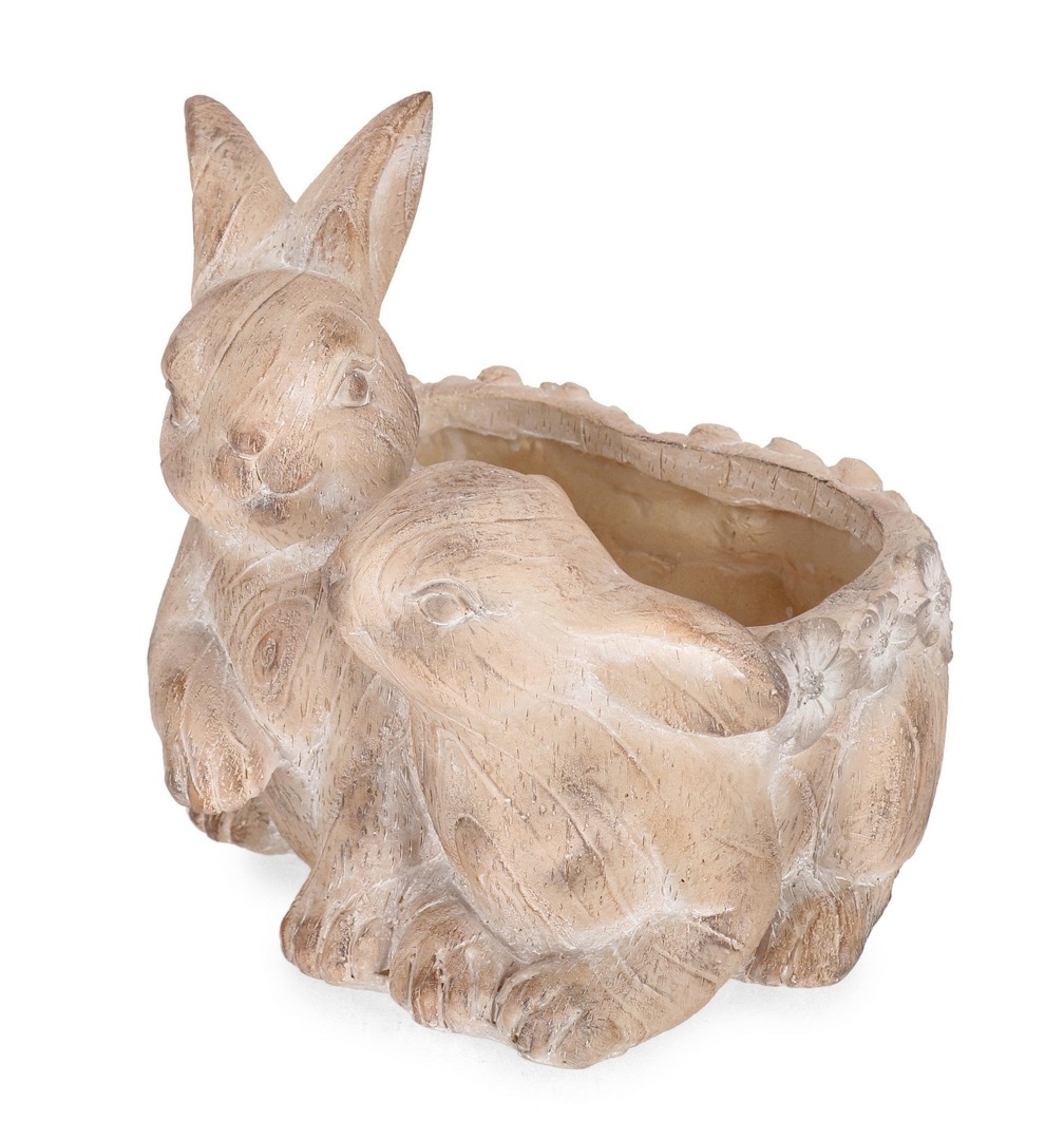 Donica w kształcie kólika BLOSSY 30x30x30h z magnezu Bizzotto