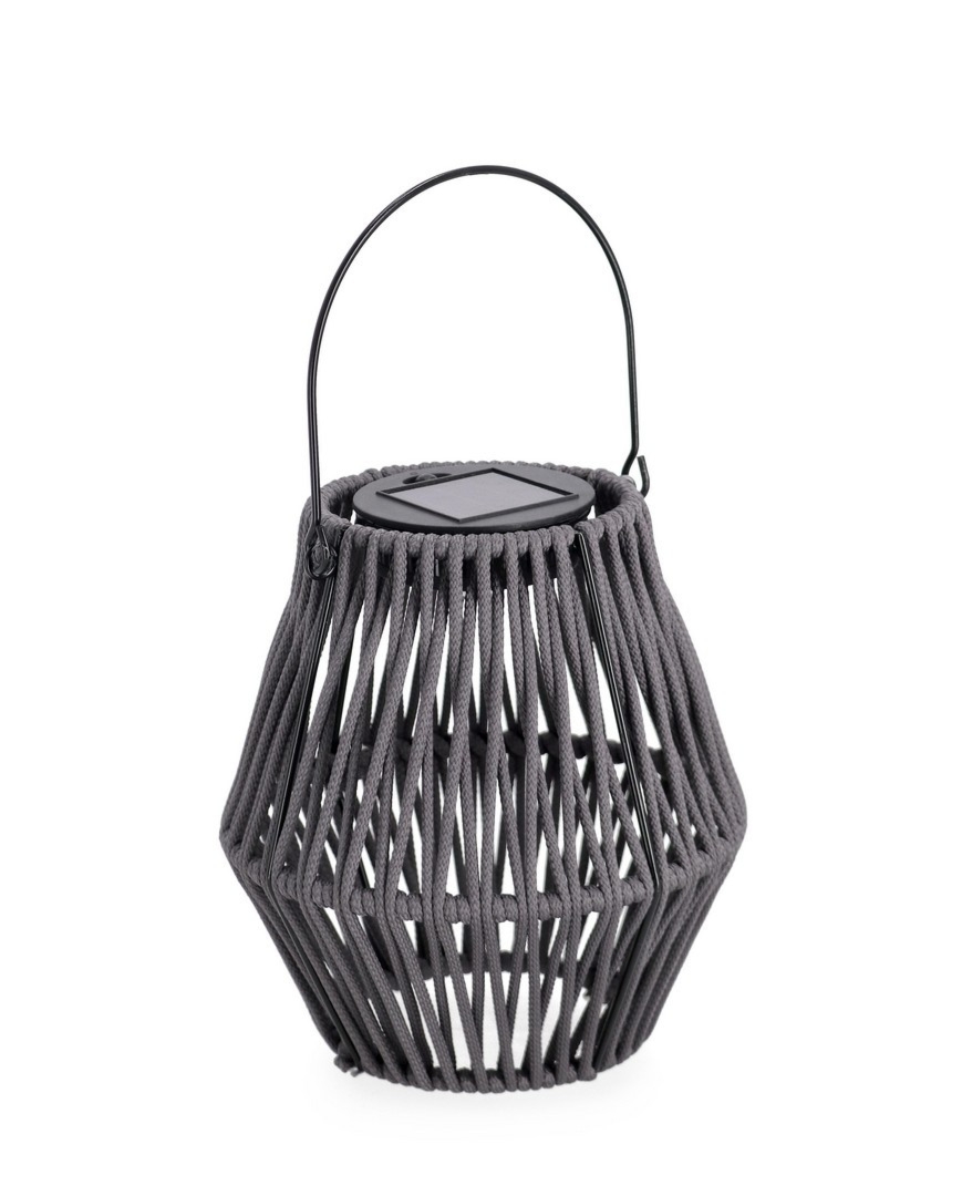 Latarnia solarna JUNY szara Ø15 stalowa Bizzotto