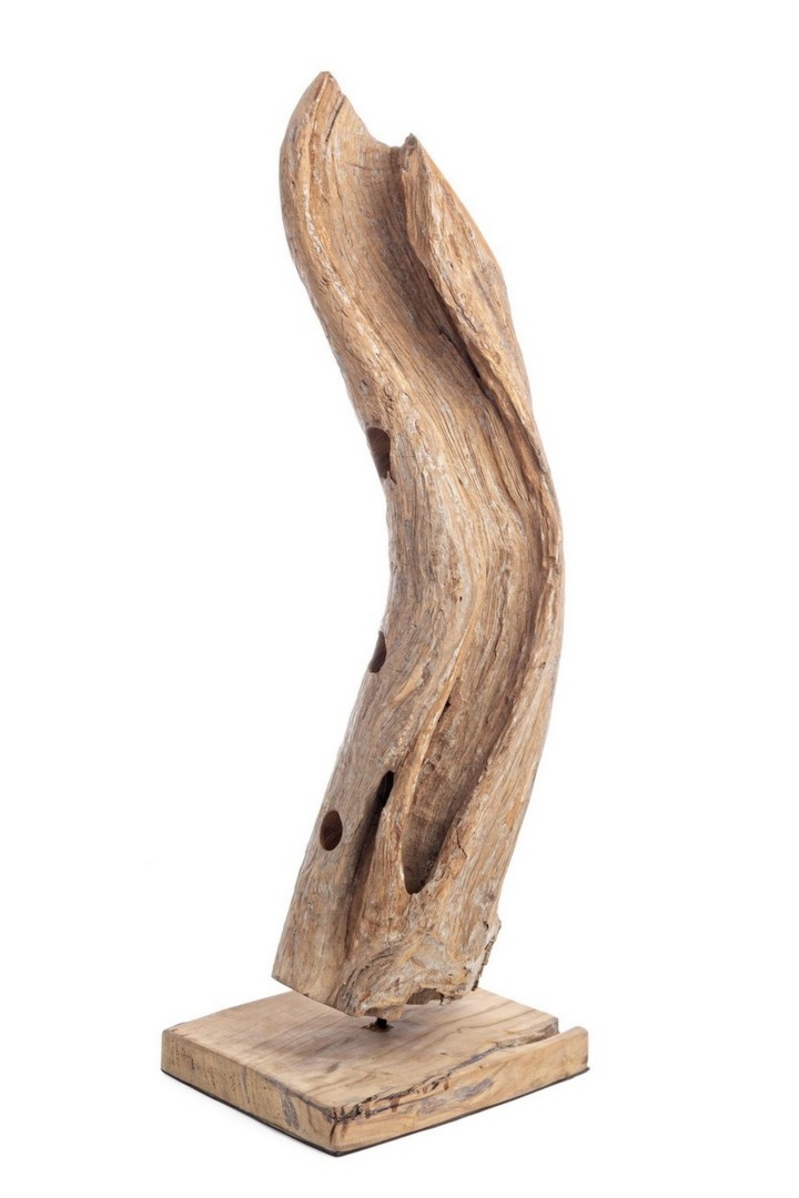 Półka na wino Ananya naturalny 30x20x90cm drewno tekowe Bizzotto