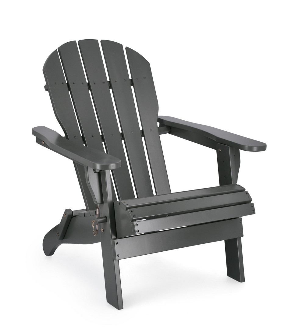 Krzesło ogrodowe FILADELFIA szare 70x80 z drewna akacjowego Bizzotto