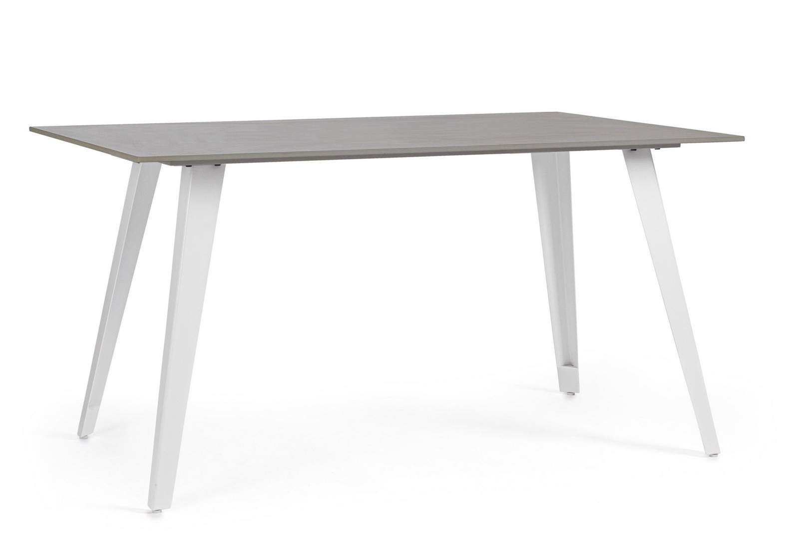 Stół Arjeta białe 140x80x76cm stal i gres porcelanowy Bizzotto