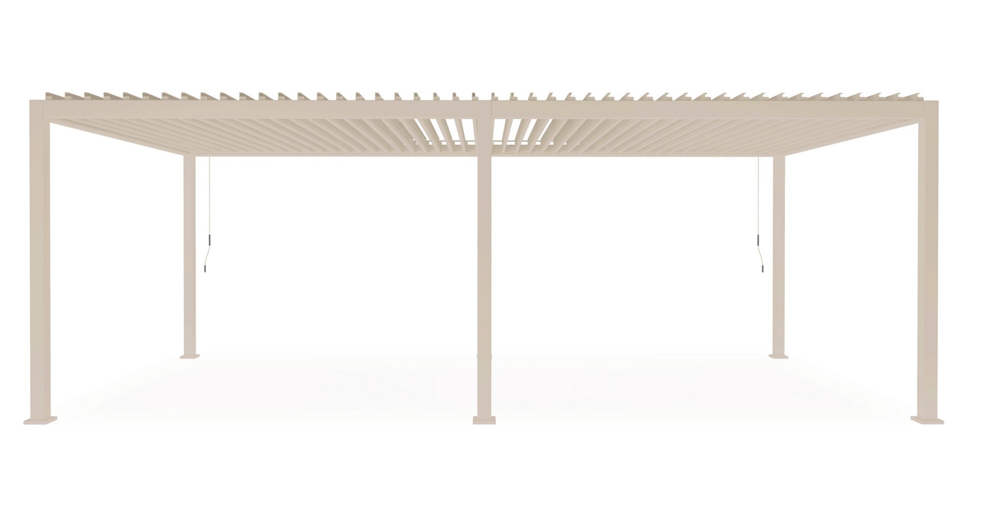 Pergola ogrodowa OCEAN jedwabisty 720x360 z aluminium Bizzotto