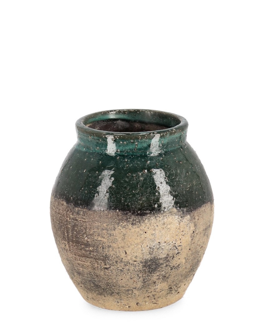 Wazon wykonany ręcznie RUNE terakota Ø18 z terakoty Bizzotto