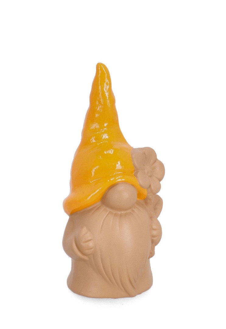Gnom ogrodowy HEVER pomarańczowy 8x7,5x18h z terakoty Bizzotto